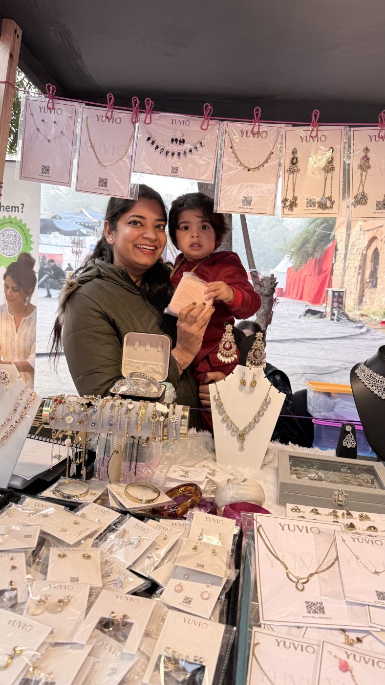 Neha at a Yuviq stall