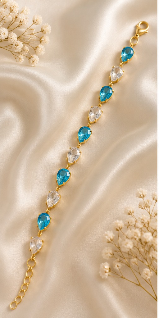 Crystal Glow Tennis Bracelet