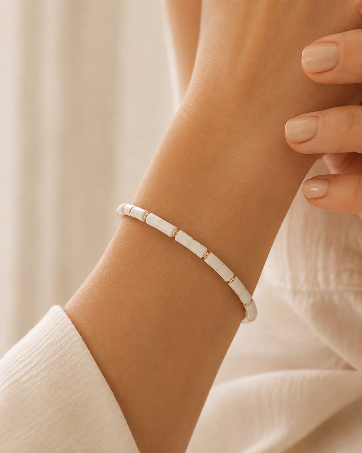 Ivory Bamboo Bracelet