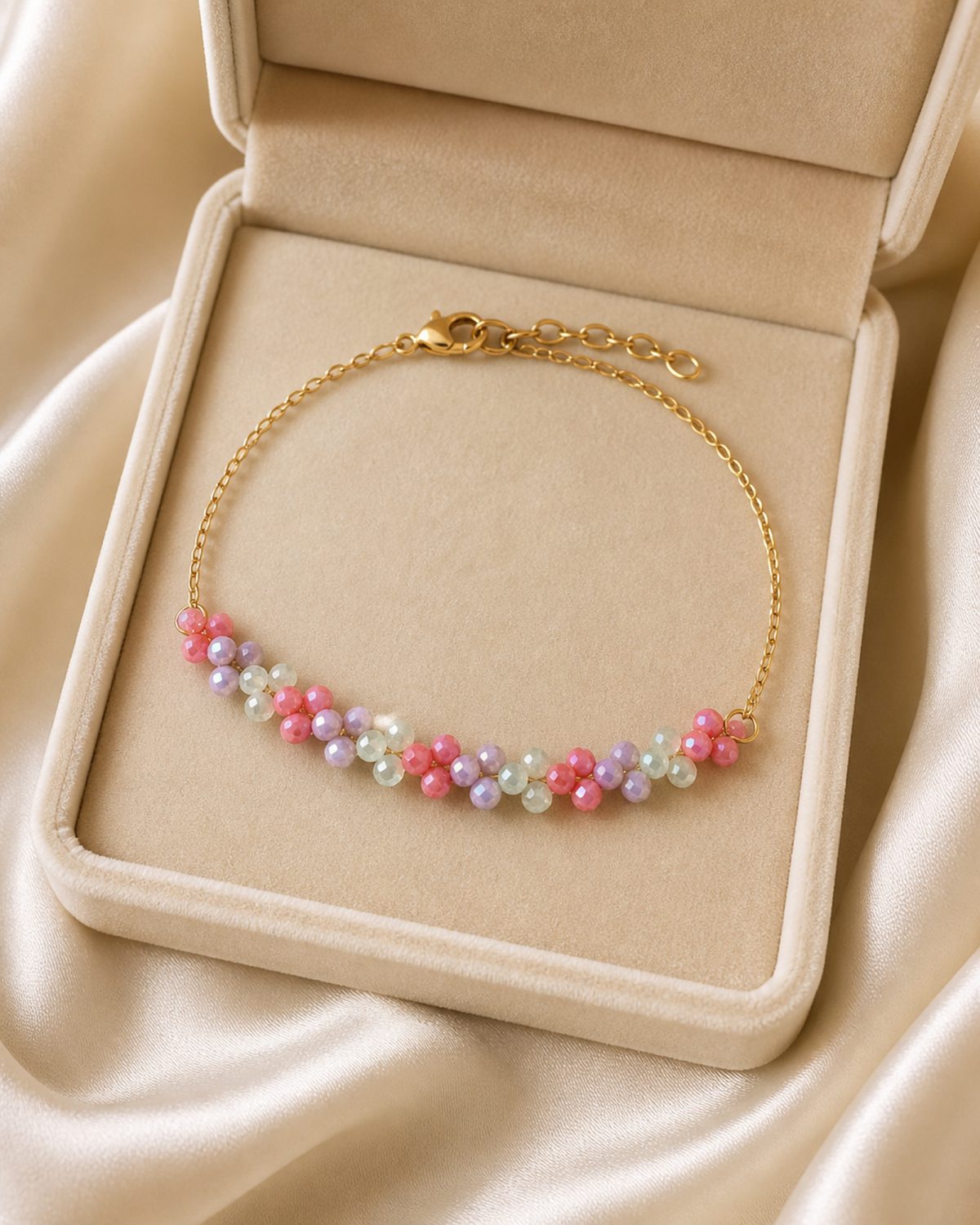 Pastel Floral Garland Bracelet