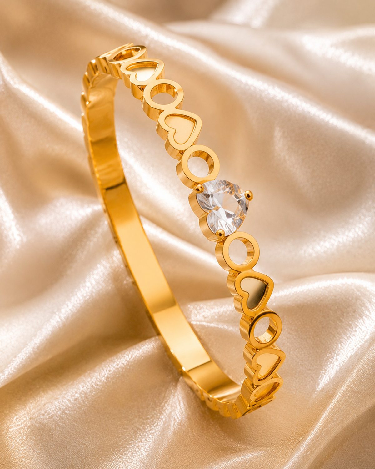 Love Crystal Anti-Tarnish Bangle