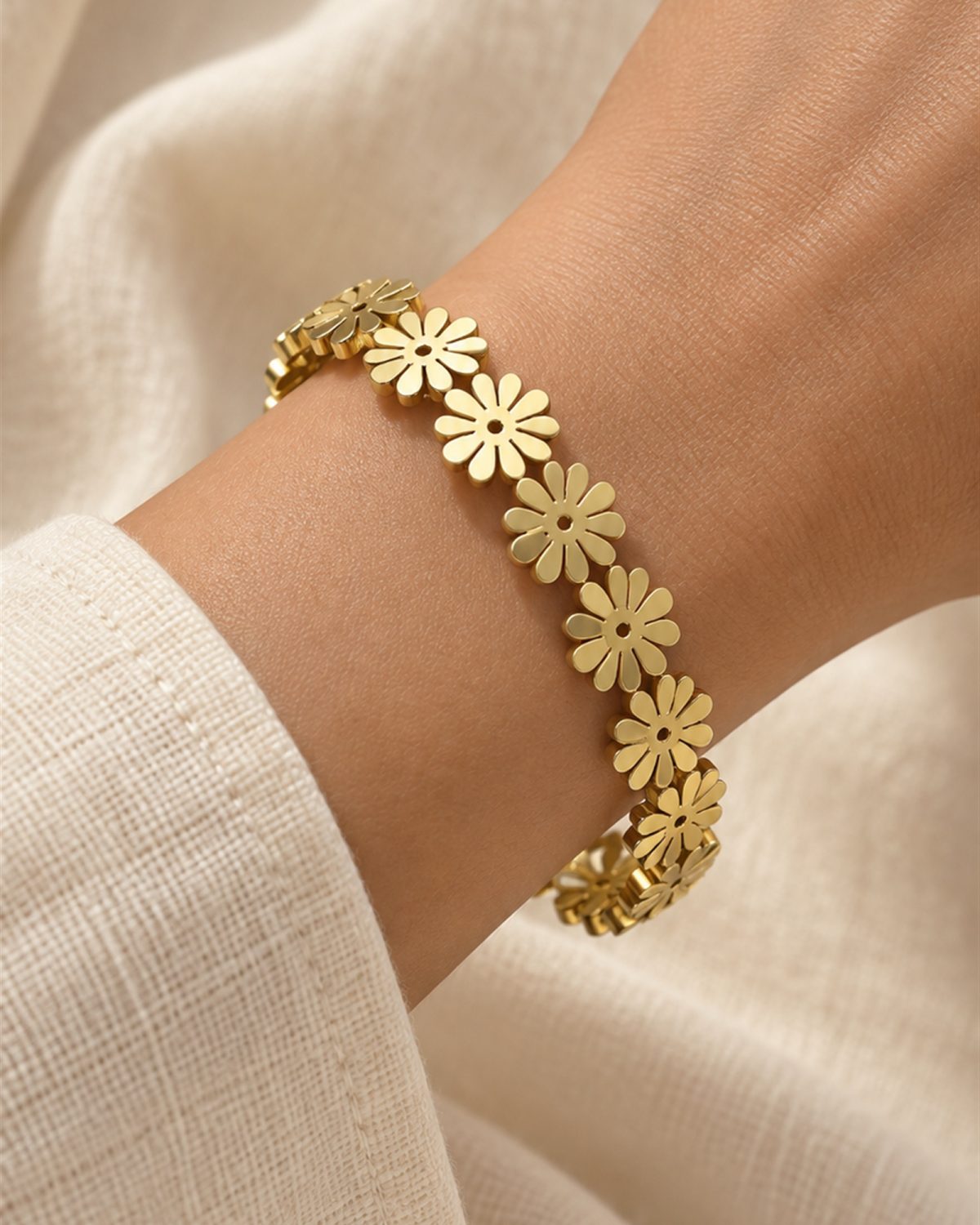 Golden Daisy Bangle