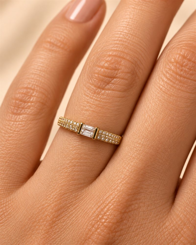 Crystal Radiance Adjustable Ring