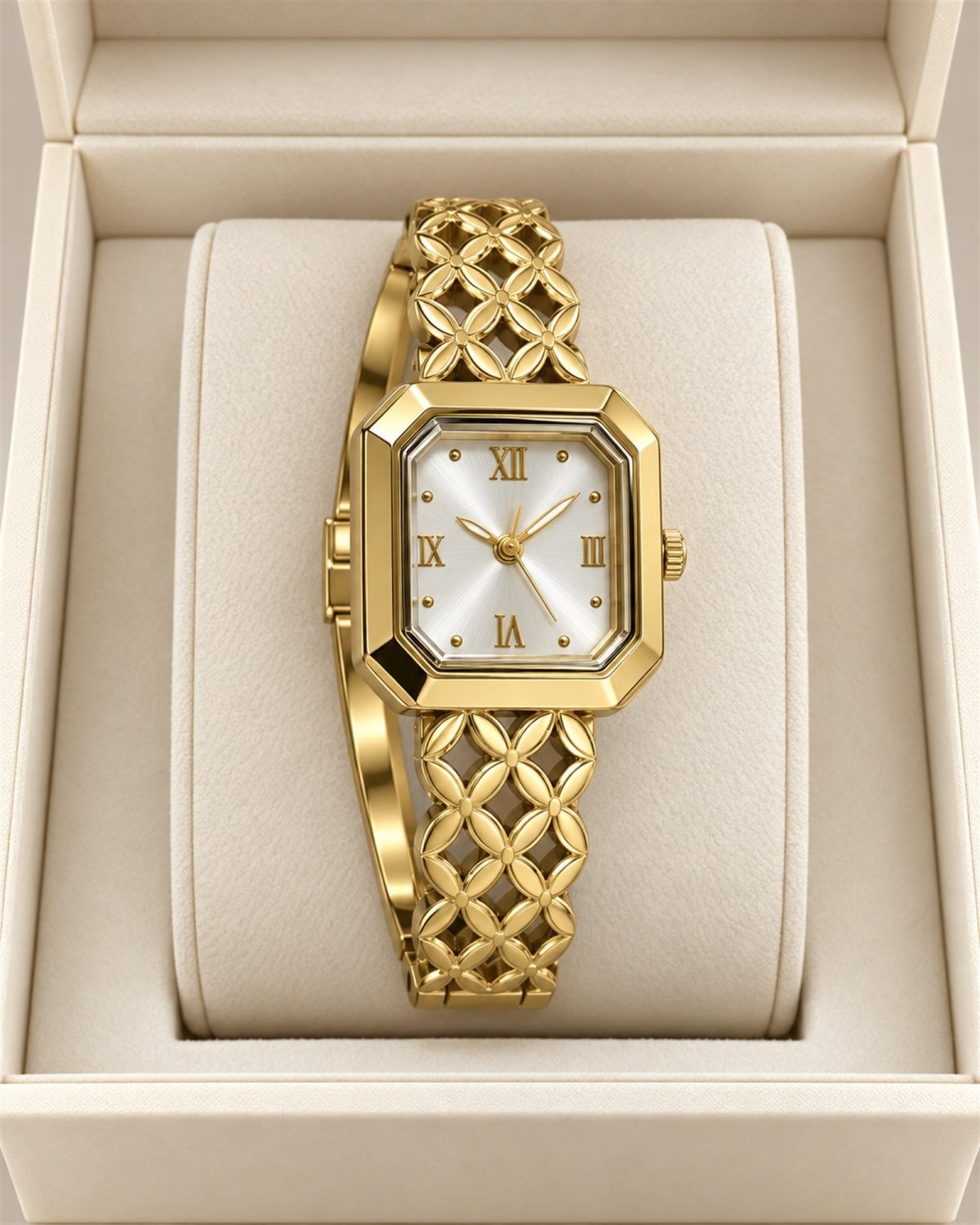 Aurelia Floral Link Bangle Watch
