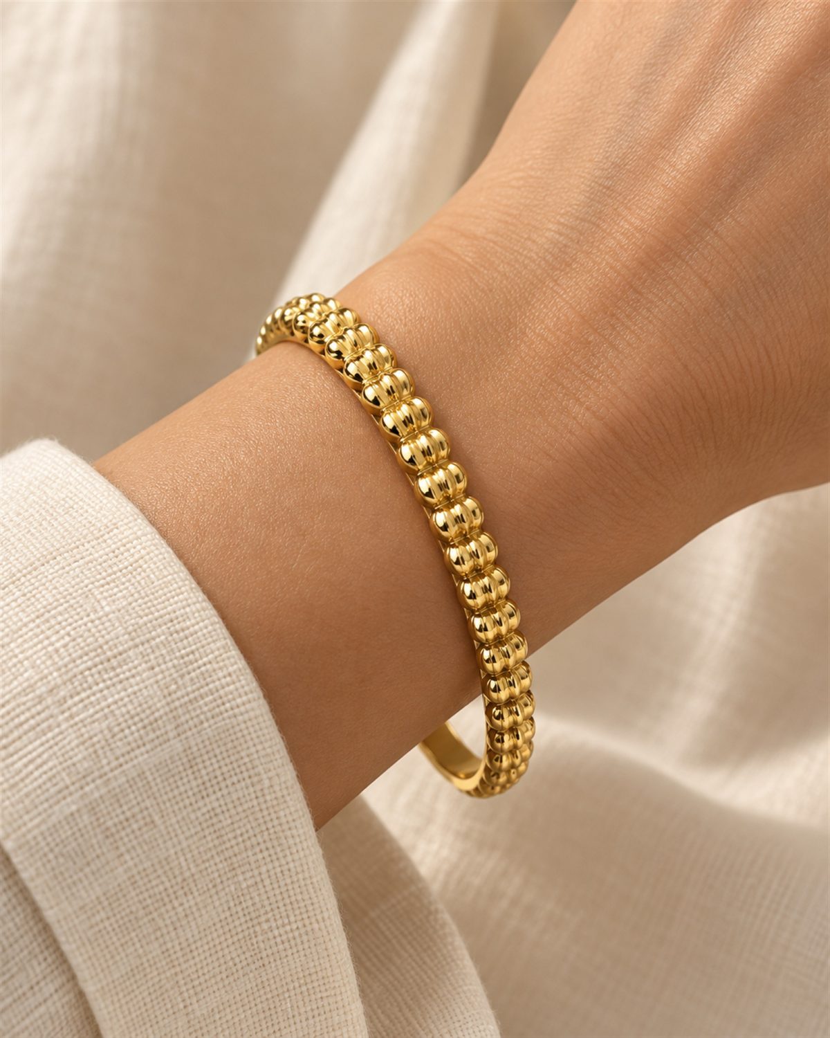 Sculpted Bead Bangle